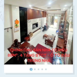 Mua nhà chính chủ Tô Hiệu 88m², giá tốt
