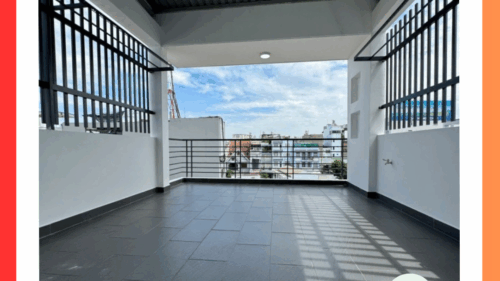 Sân thượng: Sân trước – sau