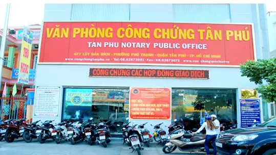 Top 10 văn phòng công chứng tân phú